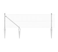 Fence Post Steel Outdoor Barrier Garden Modern Terrace Strong Support vidaXL