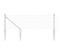 Fence Post Steel Outdoor Barrier Garden Modern Terrace Strong Support vidaXL