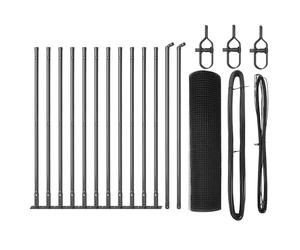 Fence Post Steel Outdoor Barrier Garden Modern Terrace Strong Support vidaXL