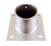 Fence Post Support - Bolt Down Round Bracket for Outdoor Use, Antirust Foot Anchor Base for Fence, Mailbox, Deck