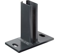 Fence Post Support Steel - Hot-Dip Galvanised, Anthracite Finish