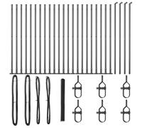 Fence Post Garden Terrace Barrier Outdoor Posts Steel Security Fencing vidaXL