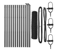 Hexagonal Fence Ground Fix Mesh Garden Terrace Barrier Outdoor Posts vidaXL