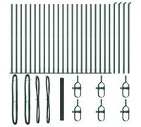 Fence Post Steel Outdoor Barrier Garden Modern Terrace Strong Support vidaXL