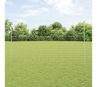 Fence Posts 22 pcs U-Channel 160 cm Galvanised Steel Berkfield Home Silver One Size
