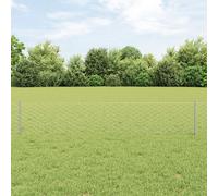 Fence Posts 5 pcs U-Channel 40 cm Galvanised Steel Berkfield Home Silver One Size