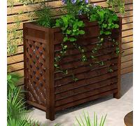 Fence Privacy Screen Privacy Fence Panels For Outside Trash Can Privacy Fence Outdoor Wooden Air Conditioning Rack Outside Fence Screen Protect For Air Conditioner And Heat Pump ( Size : 82*32*70CM )