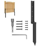 Fence Repair Kit,Ground Spike Post Support | Thickened Quick Easy Metal Spikes Replacement Heavy for Fencing Protection Repairing Leaning Ground Lawn