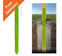 Fence Rescue - Post Repair Stake Anchor - Ideal For Wooden Posts Set In Concrete - Quick To Install - 1 Stake Per Post - Green