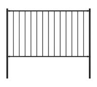 Fence Screen with Posts Outdoor Garden Fence Panel Powder-coated Steel vidaXL