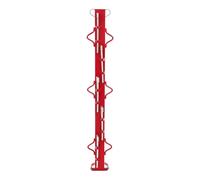 Fence Stretcher Bar 4ft Q235 Steel Woven Wire Fence Stretcher Bar with 5 Wedges & Double-Sided Hook Rust-Proof Tensioner Tool Stretcher for Agricultural Woven Wire Fencing