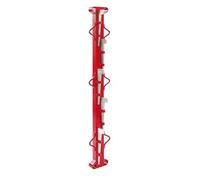 Fence Stretcher Bar, Fence Stretcher Bar with 5 Wedges, 4ft Woven Wire Fence Stretcher Bar with Double-sided Hook, for Chain Fence, Barbed Wire, And Welded Wire Mesh, 21*8*134cm Red