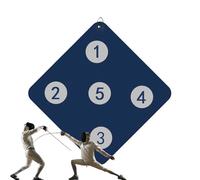 Fence Target, Targets for Fence, Wall Mounted Fence Training Target - Auxiliary Equipment Games with Five Bull Eye Tools for Skills to Improve Sabres, Our Fence Target Practice is Made of PU