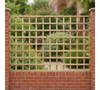 Fence Trellis Panel, 6ft x 4ft Standard Square Top Wooden Screen (3 Pack)