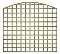 Fence Trellis Panel, 6ft x 5ft Standard Arch Top Wooden Garden Screen