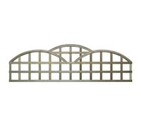 Fence Trellis Topper, 6ft x 1ft Standard Triple Dome Wooden Garden Panel