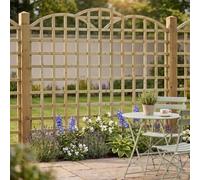 Fence Trellis Topper, 6ft x 5ft Standard Triple Dome Wooden Garden Screen