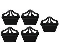 Fence Wall Planter Plant Flower Basket Pot Container Venetian Garden Box Plastic UK (Wall Planter 42 cm Black, 5)