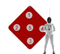 Fence Wall Target - Mounted Practice Board, Precision Trainer, Fence Drilling Aid, Response Tool, Five Zone Hit Mark System, Wall Training Equipment | For Developing Children's Fencing