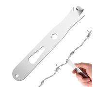 Fence Wire Twister, Stainless Steel Cable Tensioner, 5.98x0.91 Inches Multi Functional Wire Twisting Tool, Hexagonal Hole Design, Barbed Wires & High Strength Mesh Fastening Device