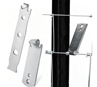 Fence Wire Twisting Tool Galvanized Steel 2pcs Ergonomic For T-Posts