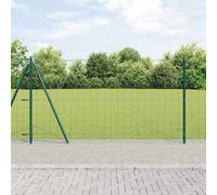 Fence with Post Outdoor Garden Boundary Terrace Barrier Panel Set vidaXL