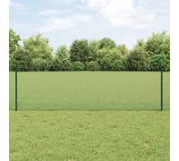vidaXL Fence with Post Green, Garden and Terrace, Modern Outdoor Fence, Durable