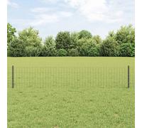 Fence and Post Steel Panels Outdoor Barrier Garden Terrace Divider vidaXL