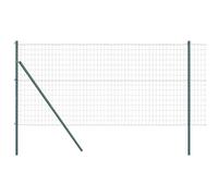 Fence with Post Outdoor Garden Boundary Terrace Barrier Panel Set vidaXL