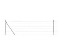 Fence with Post Outdoor Garden Boundary Terrace Barrier Panel Set vidaXL