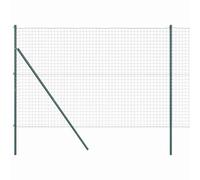 Garden Fence Panel Set Silver 1.6m x 10m Steel PVC Durable Weatherproof Outdoor