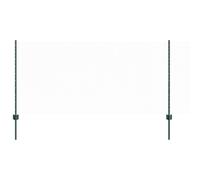 vidaXL Green Hexagonal Fence Set | Heavy Duty Outdoor Fencing Includes 1 Roll and 11 Posts with Aged Finish for Elegant and Durable Protection