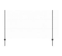 Fence and Post Steel Panels Outdoor Barrier Garden Terrace Divider vidaXL