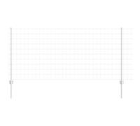 Fence and Post Steel Panels Outdoor Barrier Garden Terrace Divider vidaXL