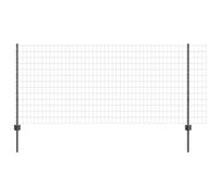 Silver Steel Outdoor Fence 1 x 25 m Durable Privacy Panel for Garden & Yard