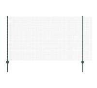 Green Steel & PVC Garden Fence 1.4m x 10m Durable Outdoor Privacy Panel Set