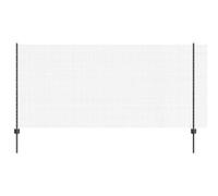 Grey Steel & PVC Outdoor Fence 1.2m x 10m Durable Garden Boundary Panel Set