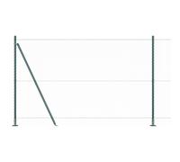 Fence with Posts PVC-coated steel Outdoor Garden Barrier Solution Patio vidaXL