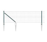 vidaXL Euro Fence with 7 Spike Posts 0.6 x 10 m Hot-Dip Galvanised Steel Green