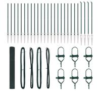 Fence with Posts Steel Outdoor Fence Garden Enclosure Terrace Barrier vidaXL