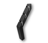 FenceEasy Black Heavy-Duty Barbed Wire Installation Brackets - Wall or Fence Mountable Security Support Arms for Razor or Barbed Wire - 2.5mm Steel - Weather-Resistant & UK Made