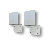 FenceEasy Z-Shaped Barricade Bracket Pair - Bare Galvanised Steel - Fits 4x2 Timber - Outdoor, Indoor, Garden Door Security System - UK Made - Security, Safety, Theft Prevention, Intruder Prevention