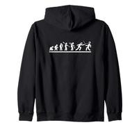 Fencer Evolution Men Funny Fencing Zip Hoodie