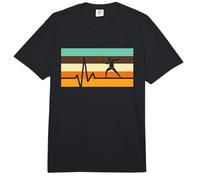 Fencer Heartbeat Retro Sword Fighting Vintage Fencing Comfort Colors Adult Heavyweight T-Shirt