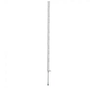 FENCETEXX White Electric Fence Posts 120cm (4ft) Support Guides for Temporary Fencing for Gardens and Livestock, Heavy-Duty Poly Spikes for Rope, Wire, and Tape (50)