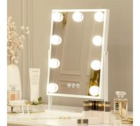 FENCHILIN Vanity Mirror Hollywood Makeup Mirror with Lights 9 LED Rotation