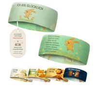 fenchi's AUSTRIA Children's Emotion Learning Headband - Thin, Elastic Sports Headband - for Boys & Girls | Playing, School & Sports (Hase_ich Bin Glücklich)