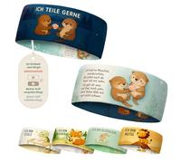 fenchi's AUSTRIA Children's Emotion Learning Headband - Thin Elastic Sports Headband - for Boys & Girls | Play, School & Sports (Otter_Ich teilne)
