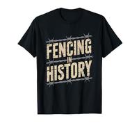 Fencing American History Barbed Wire Collector Pun Western T-Shirt