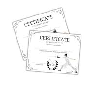 Fencing Certificate of Achievement Award 30pk 8.5x11” Club Medal Trophy Sports Instructor Sword Fighting Tournament Coach Winner Place